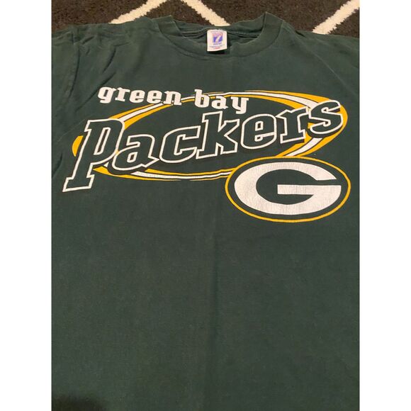 Vintage Logo 7 Green Bay Packers 90s T-shirt - Picture 2 of 4